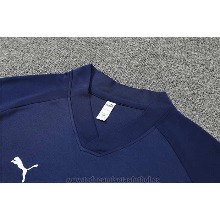 Chandal del Olympique Marsella Manga Corta 2022-2023 Azul - Pantalon Corto